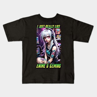 I just really like Anime & Gaming 02 Kids T-Shirt